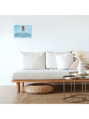 Mr. & Mrs. Panda Wandbild Maus Kekse mit Spruch in Eisblau