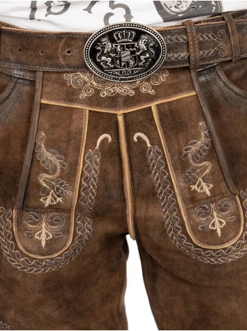 MADDOX Lederhose KOCHELSEE in braun