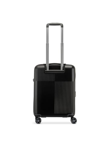 Roncato Airglam 4 Rollen Kabinentrolley S 55 cm mit Dehnfalte in nero
