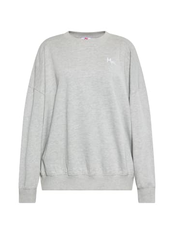 myMo Sweatshirt in Hellgrau Melange