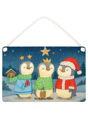 Mr. & Mrs. Panda Schild Winterzeit Heilige drei Könige Design oh... in Weiß