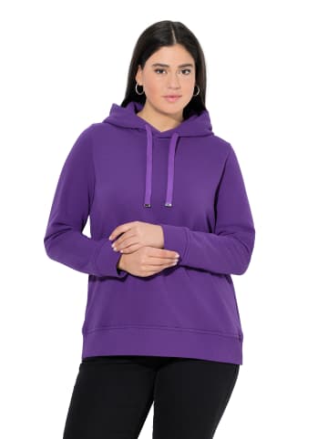 Ulla Popken Sweatshirt in tiefes violett