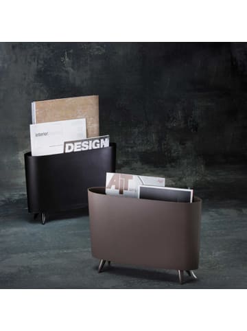 koziol Zeitungsständer Milano 12 x 45,7 x 31,5 cm in cosmos black