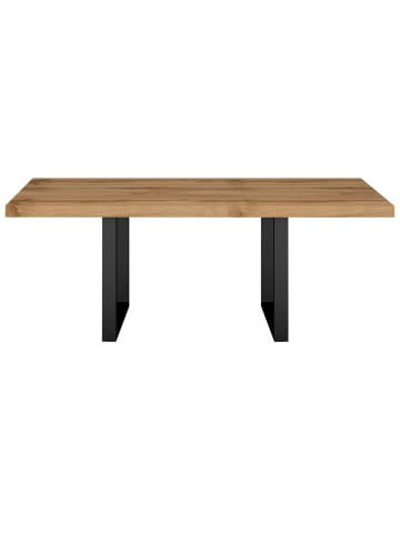 58 aufm Kessel ESSTISCH Elgin 3 210x80x100 Metall+Holzwerkstoff Schwarz/Wotan Eiche