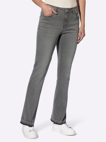 Heine Push-up-Jeans in stone-grey-denim