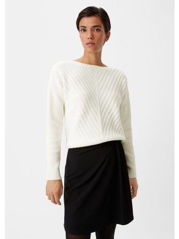 comma Strickpullover in 0120_weiß