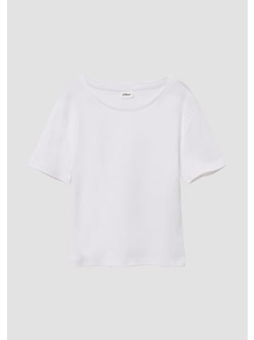 s.Oliver T-Shirt kurzarm in Weiß