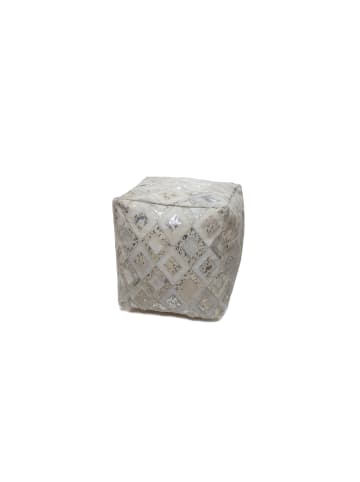 Kayoom Sitzkissen Spark Pouf 45cm x 45cm in grau - silber