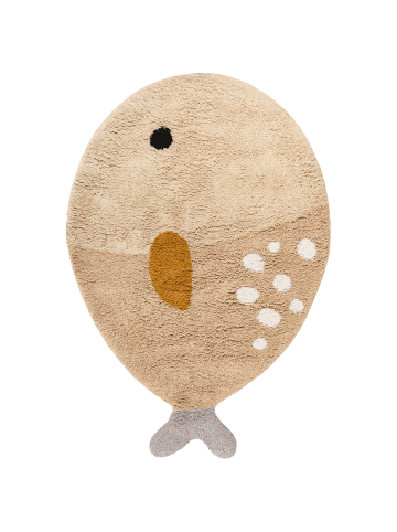 Beliani Kinderteppich BLOOP in Beige - (W) 80 x (L) 120 cm