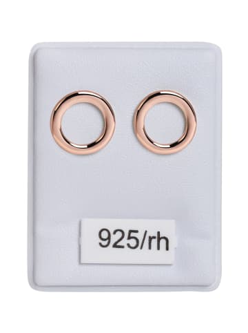 Adeliás Damen Ohrringe – Ohrstecker aus 925 Silber in gold