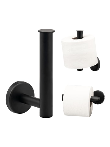 bremermann Toilettenpapierhalter Piazza Black ca. 6 x 15 x 9 cm (B/H/T)