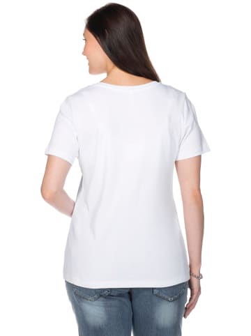 sheego T-Shirt in weiß