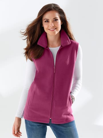 Sieh an! Fleeceweste in fuchsia