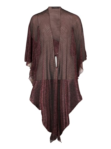 Vera Mont Cape im Glitzer-Look in Dark Red/Black
