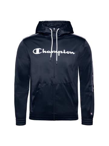 Champion Sweatjacke Hooded Full Zip in blau