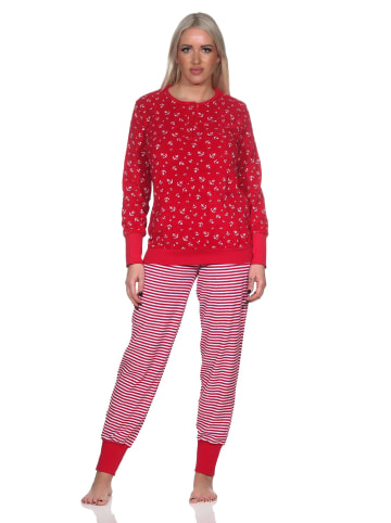 NORMANN Frottee Schlafanzug lang Bündchen - 81839 in marine