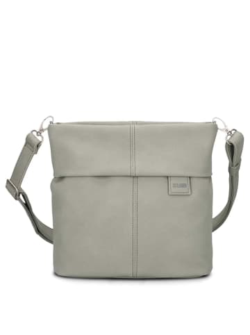 Zwei Mademoiselle M8 - Schultertasche 25 cm (cord-espresso) in sage