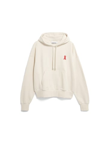 armedangels Kapuzenpullover in beige bordeaux - 0001