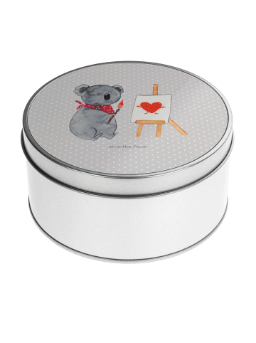 Mr. & Mrs. Panda Teedose Koala Künstler ohne Spruch in Grau Pastell
