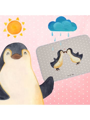 Mr. & Mrs. Panda Badteppich Pinguin Liebe ohne Spruch in Grau Pastell