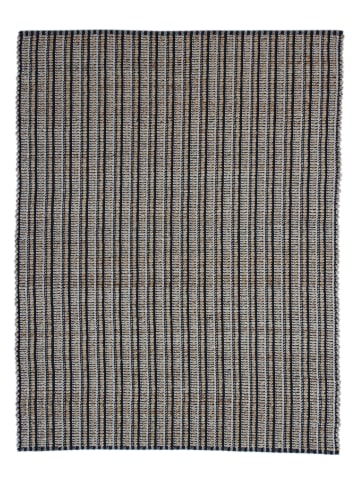 Kayoom Kurzflor Teppich Chess 210 in natur - schwarz - rechteckig