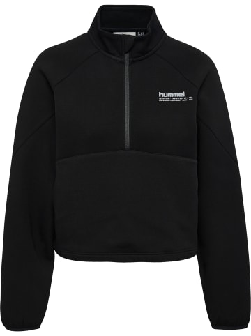 Hummel Hummel Halbreißverschluss Sweatshirt Reflektierend Logo Hmltech Multisport Damen in BLACK
