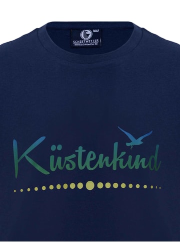 SCHIETWETTER "Küstenkind", Rundhals in navy-rainbow