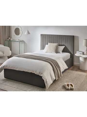 Beliani 2-tlg Doppelbett VION in Grau