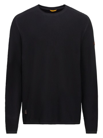 Camel Active Feinstrickpullover aus organic Cotton in Schwarz