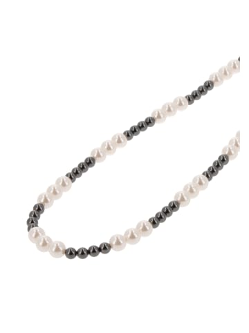 gaya Women Necklace in Silver White Black