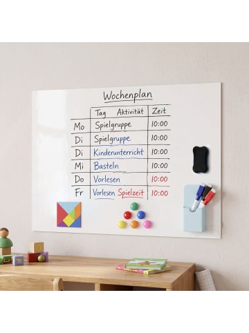 Home Nature Wohnkonzept Magnetisch Whiteboard Folie in Weiß 100x45 cm