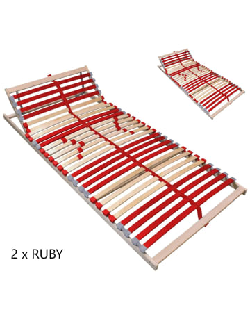 Coemo 2 Stk. Lattenrost RUBY in Natur