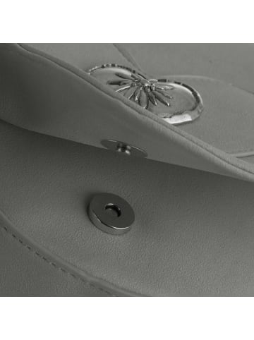 tectake Schicke Trachtenhandtasche in Wildlederoptik, grau