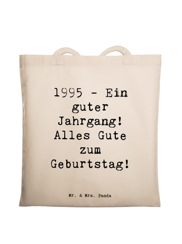 Mr. & Mrs. Panda Tragetasche Spruch 1995 Geburtstag mit Spruch in Weiß