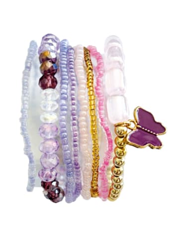 Glorex Nonbook - DIY Armband-Set, rosa-lila