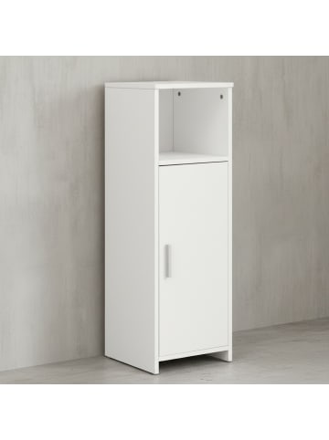KADIMA DESIGN Badschrank | Weiß, 30x95.5x30cm, Tür, Ablage