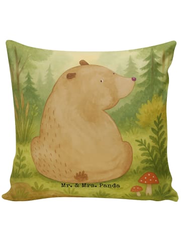 Mr. & Mrs. Panda Kopfkissen Bär Schulterblick Design ohne Spruch in Weiß