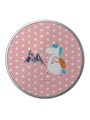 Mr. & Mrs. Panda Metallbox Einhorn Bergsteiger ohne Spruch in Rot Pastell