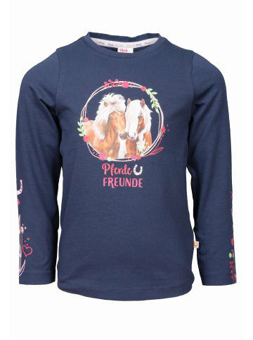 Pferde FREUNDE Longsleeve Pferde FREUNDE in navy