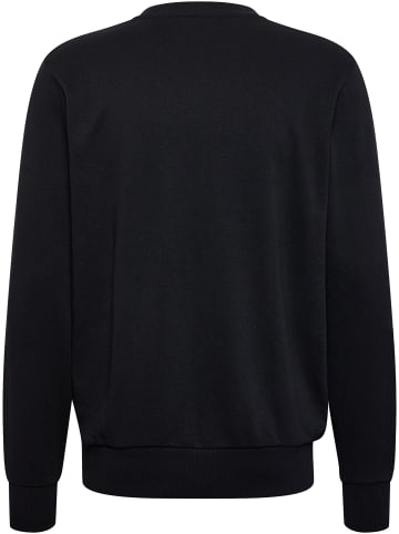 Hummel Sweatshirt mit Rundhalsausschnitt und dezentem Logo-Design in Schwarz