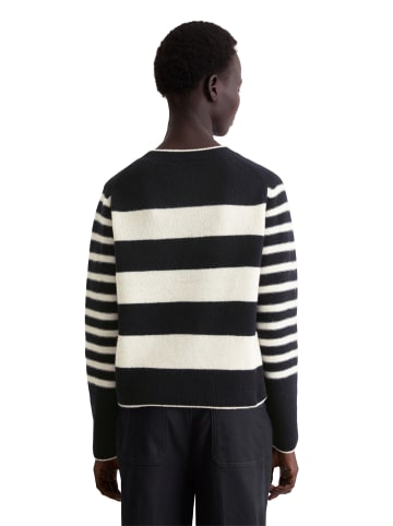 Marc O'Polo Streifen-Pullover regular in Dark Blue