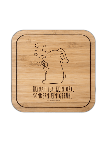 Mr. & Mrs. Panda Tassenuntersetzer Elefant Seifenblasen mit Spruch in Transparent