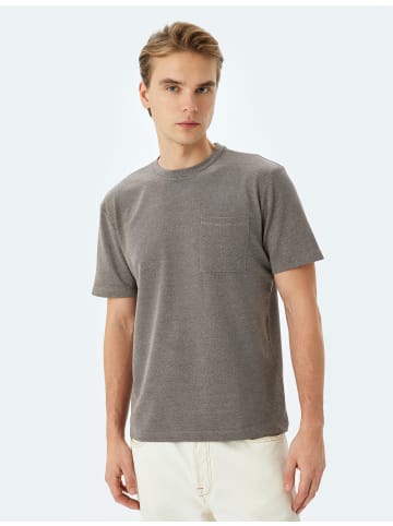KOTON TSHIRT SS BSC in Braun