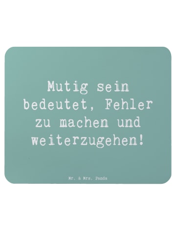 Mr. & Mrs. Panda Mousepad Spruch Fehler machen Lernen mit Spruch in Meeresbrise