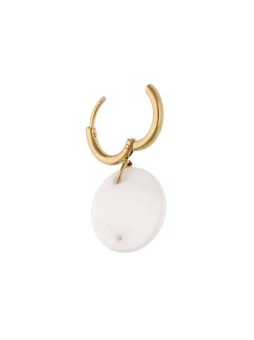 IZIA Women Pair Of Earrings in Gold White