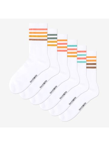 Occulto 6er Pack Retro Tennis Socken Steffi in 60s
