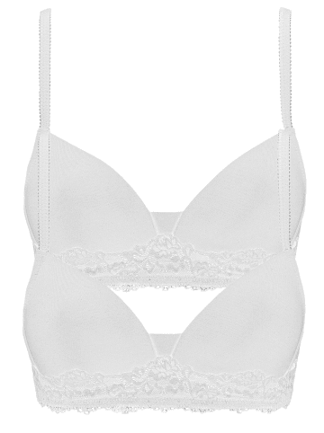 Nina von C. 2er Pack Soft BH in Weiss Weiss