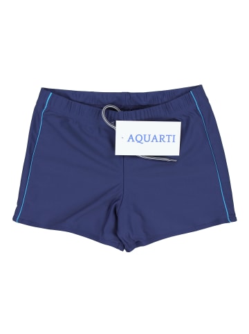 Aquarti Aquarti Herren Badehose Kurz mit Kontrastpaspel in blau Modell 1