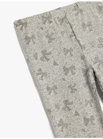 KOTON Legging in Grau Gemustert