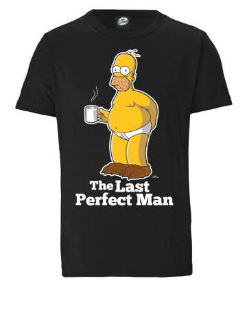 Logoshirt T-Shirt Simpsons - Homer Simpson in schwarz